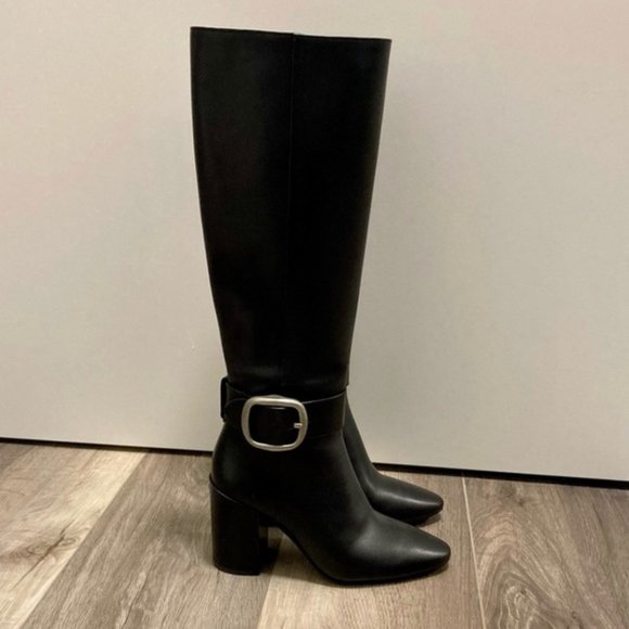 Evelyn Knee High Boot - Black